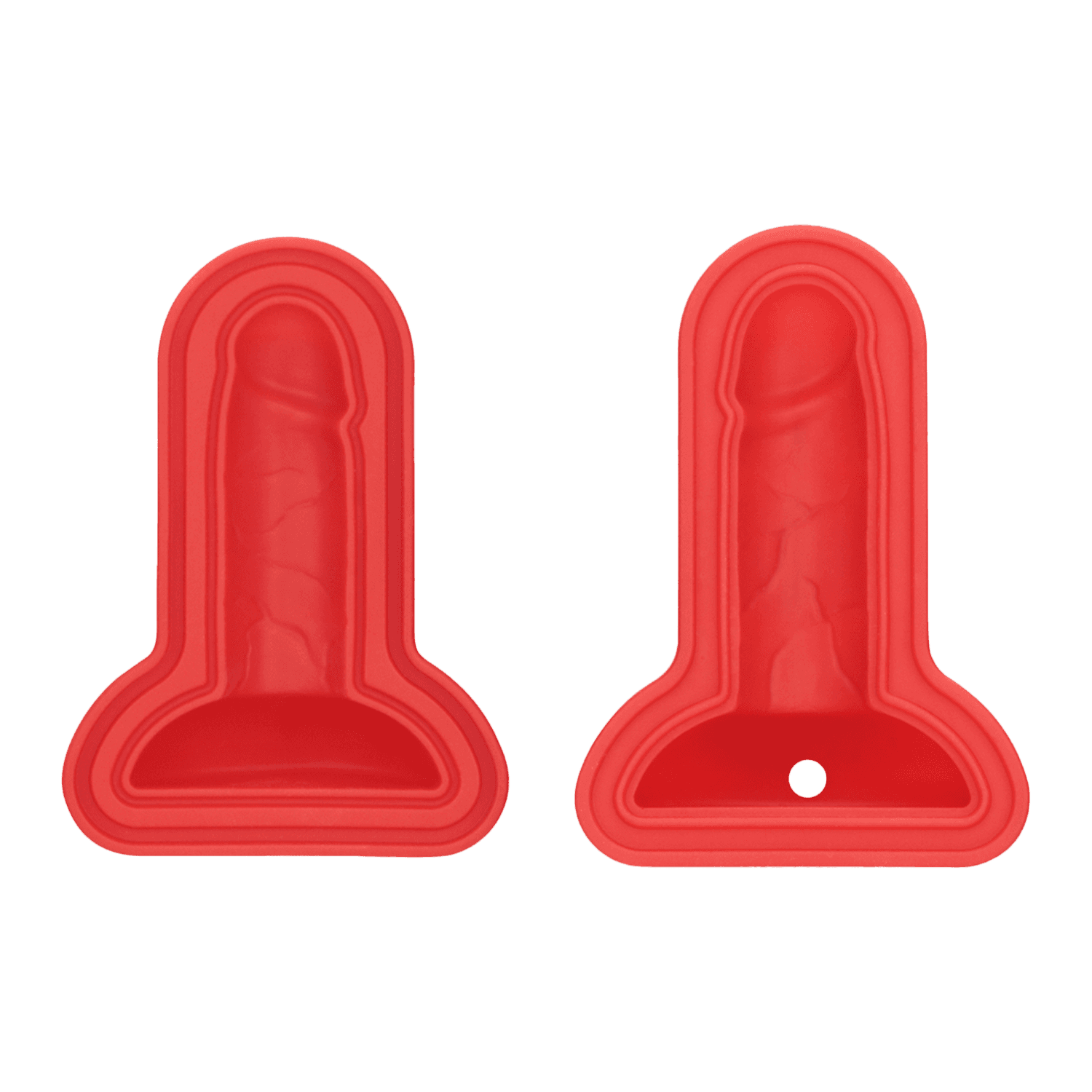 LoveToy - Mace Siliconen IJsblokjesvorm - Mini Penis - Rood 5