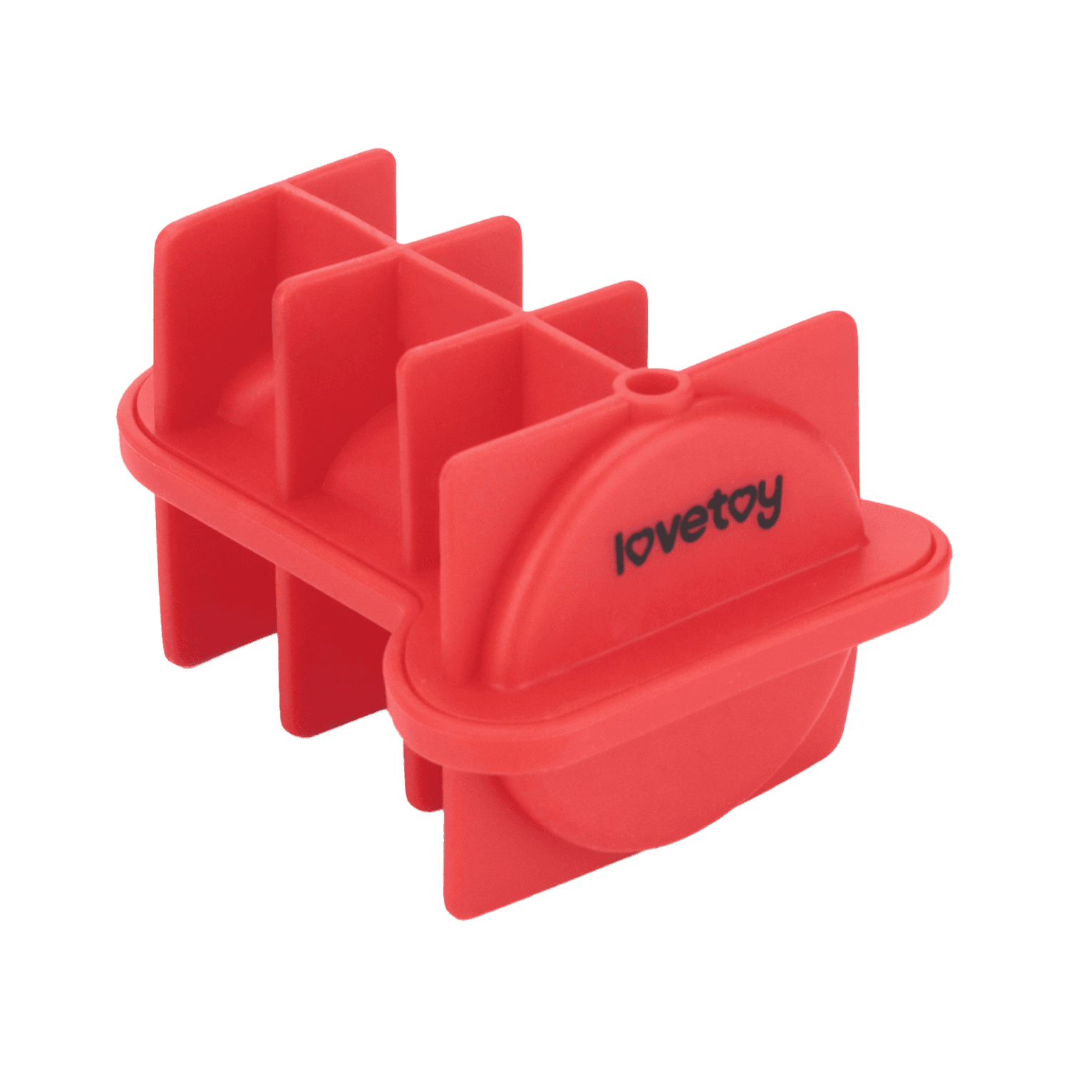 LoveToy - Mace Siliconen IJsblokjesvorm - Mini Penis - Rood 7