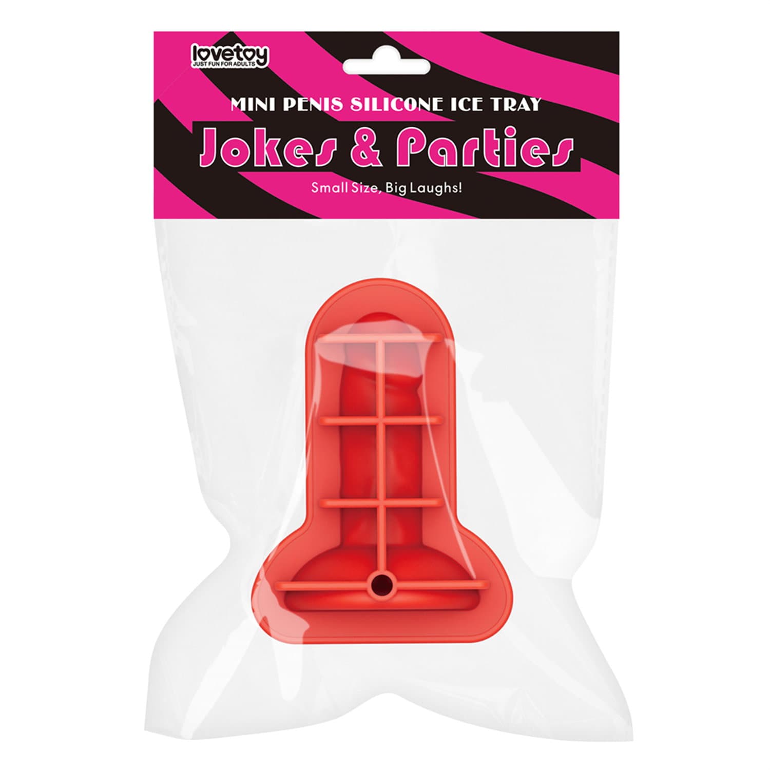 LoveToy - Mace Siliconen IJsblokjesvorm - Mini Penis - Rood 10