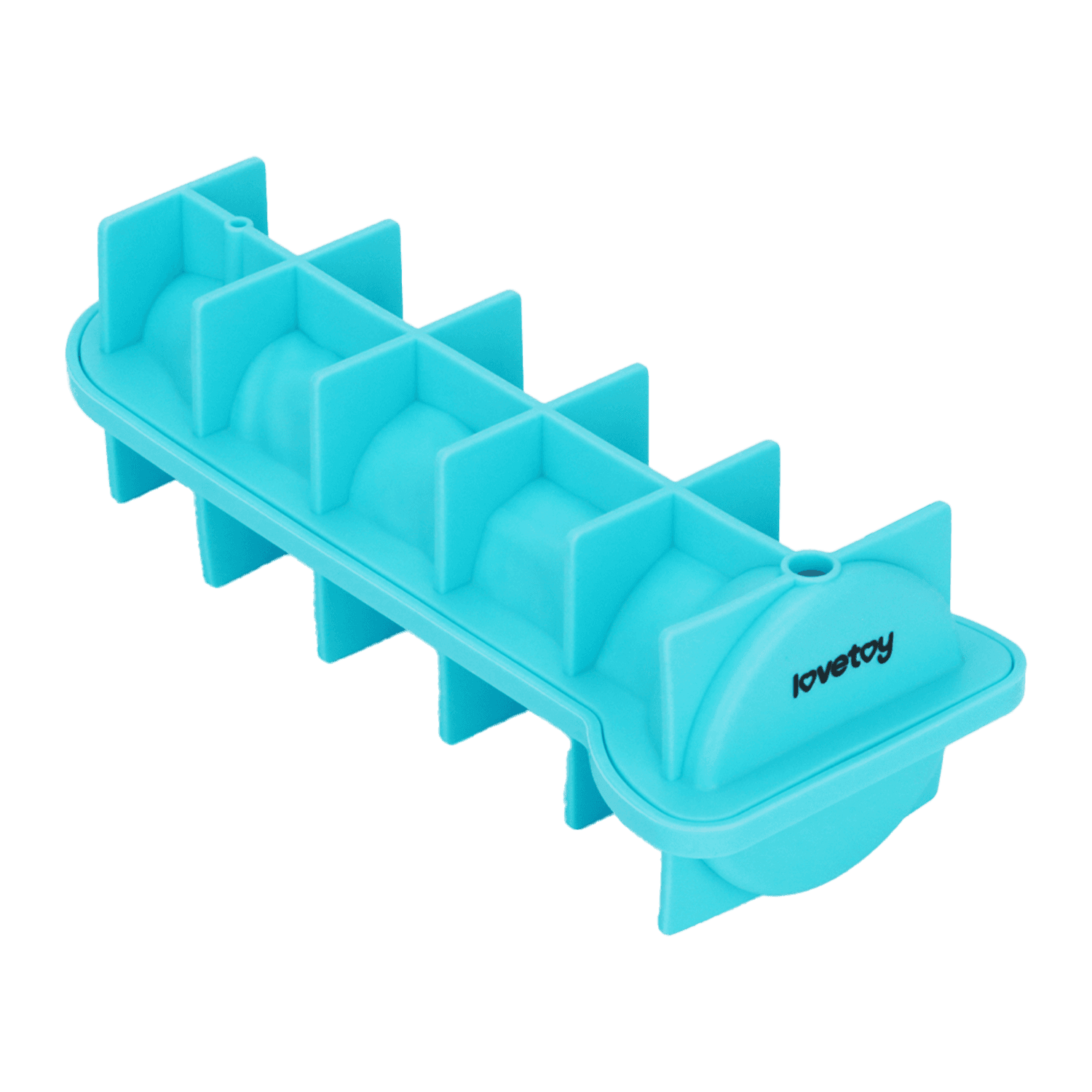 LoveToy - Siliconen IJsblokjesvorm - Realistische Penis - Blauw 8