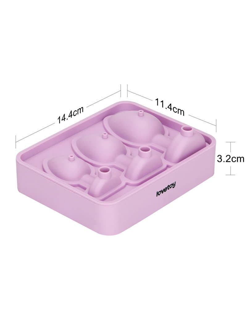 LoveToy - Siliconen IJsblokjesvorm - Buttplug - Roze 8