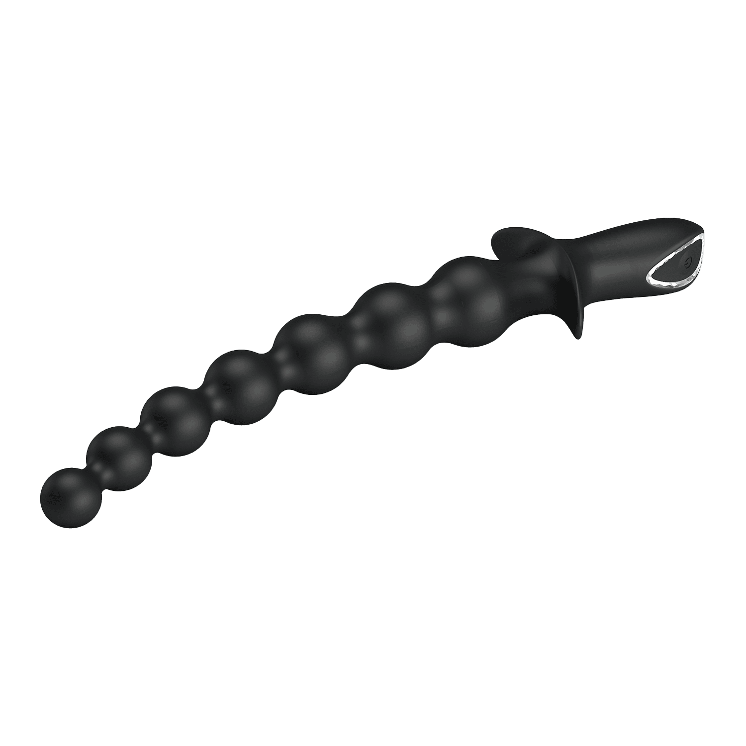 PL - Rigdon - Anale kralen vibratorplug - Zwart 5
