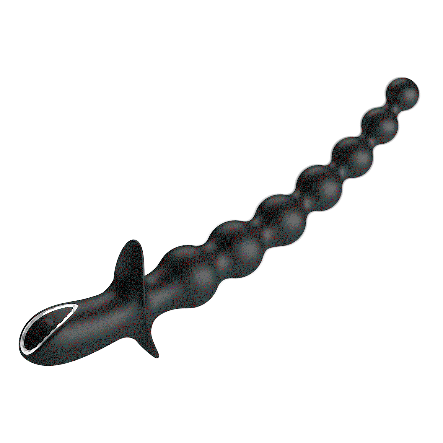 PL - Rigdon - Anale kralen vibratorplug - Zwart 10
