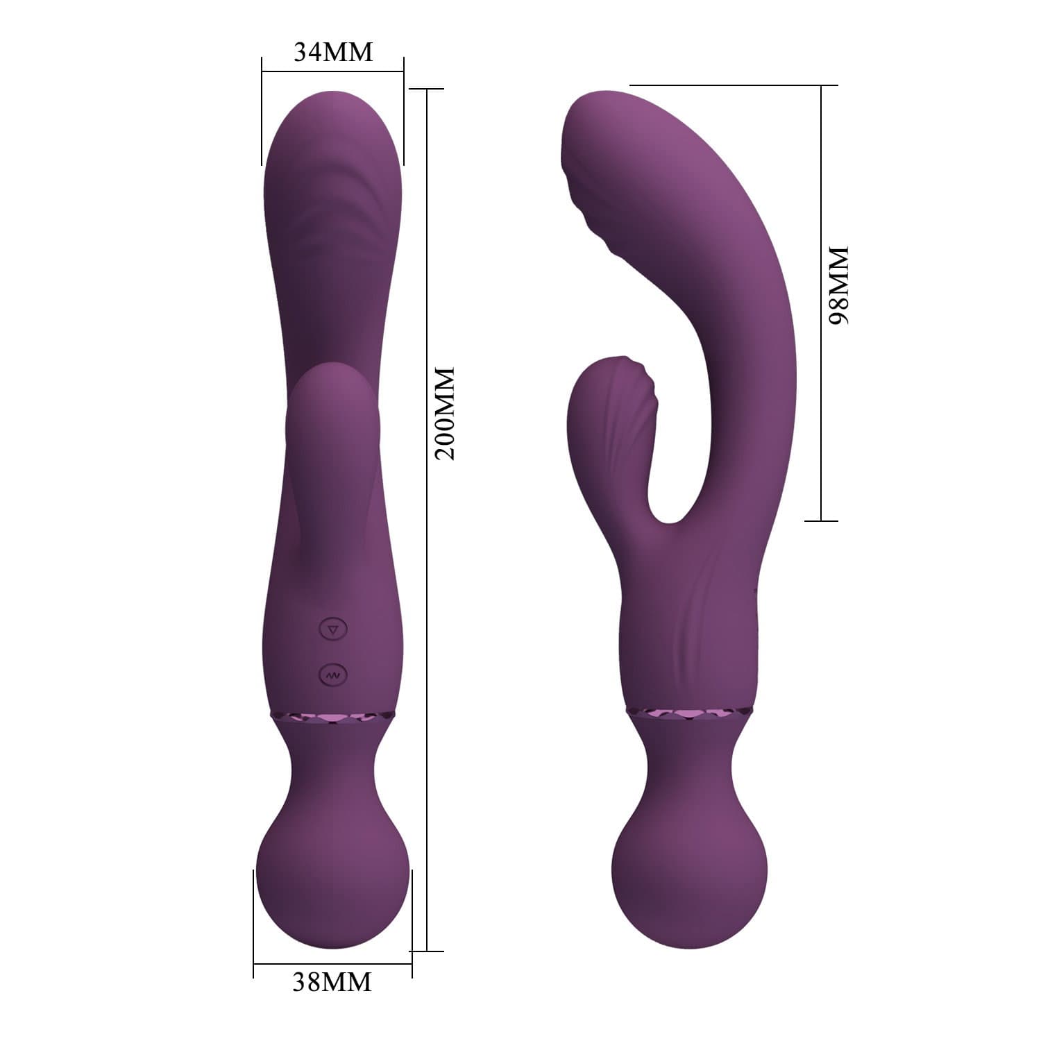 PL - Allrounder - Rabbit Vibrator - Bordeauxrood 8