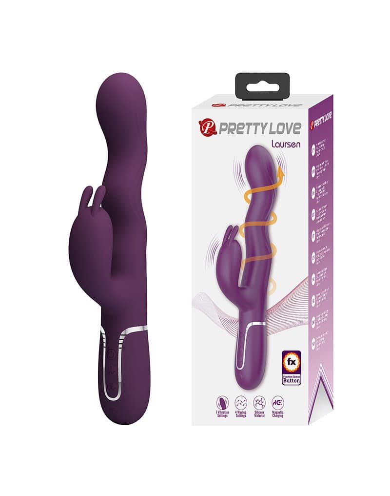 PL - Laurens - Rabbit Vibrator - Burgundy 1