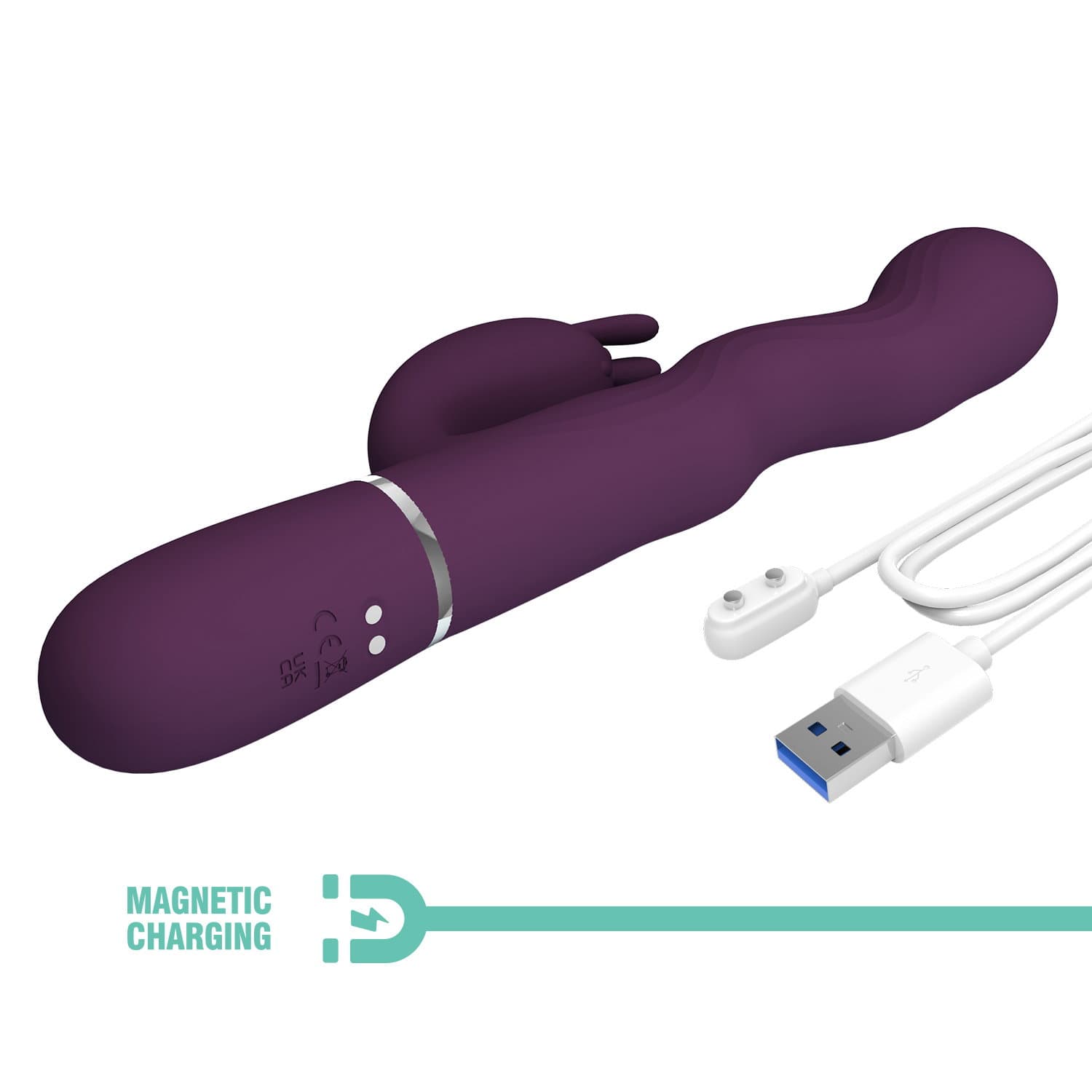 PL - Laurens - Rabbit Vibrator - Burgundy 10