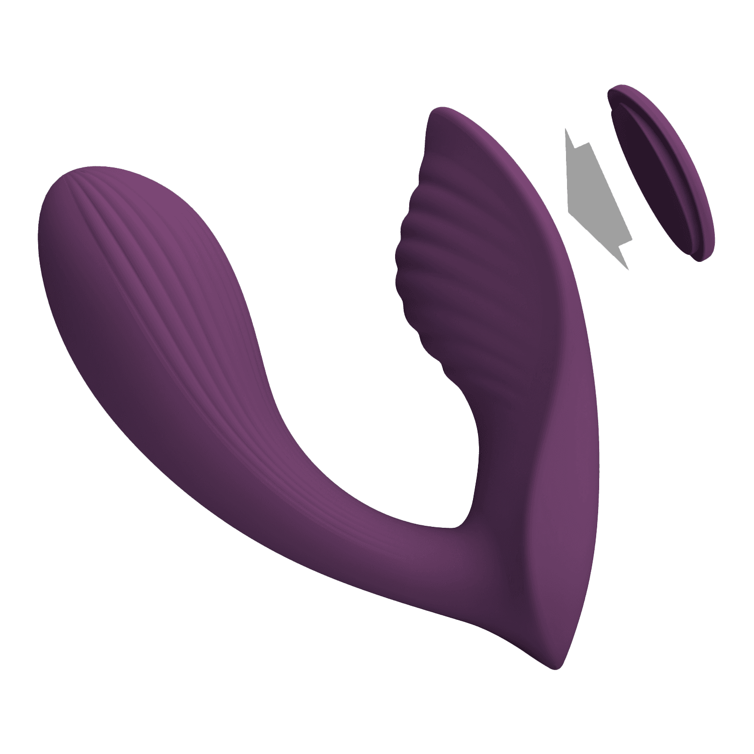 PL - Franz - Draagbare vibrator (app-gestuurd) - Bordeauxrood 3