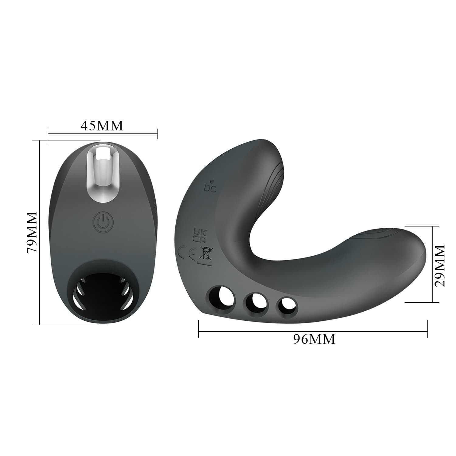 PL - Camelia - Vinger Vibrator - Zwart 9