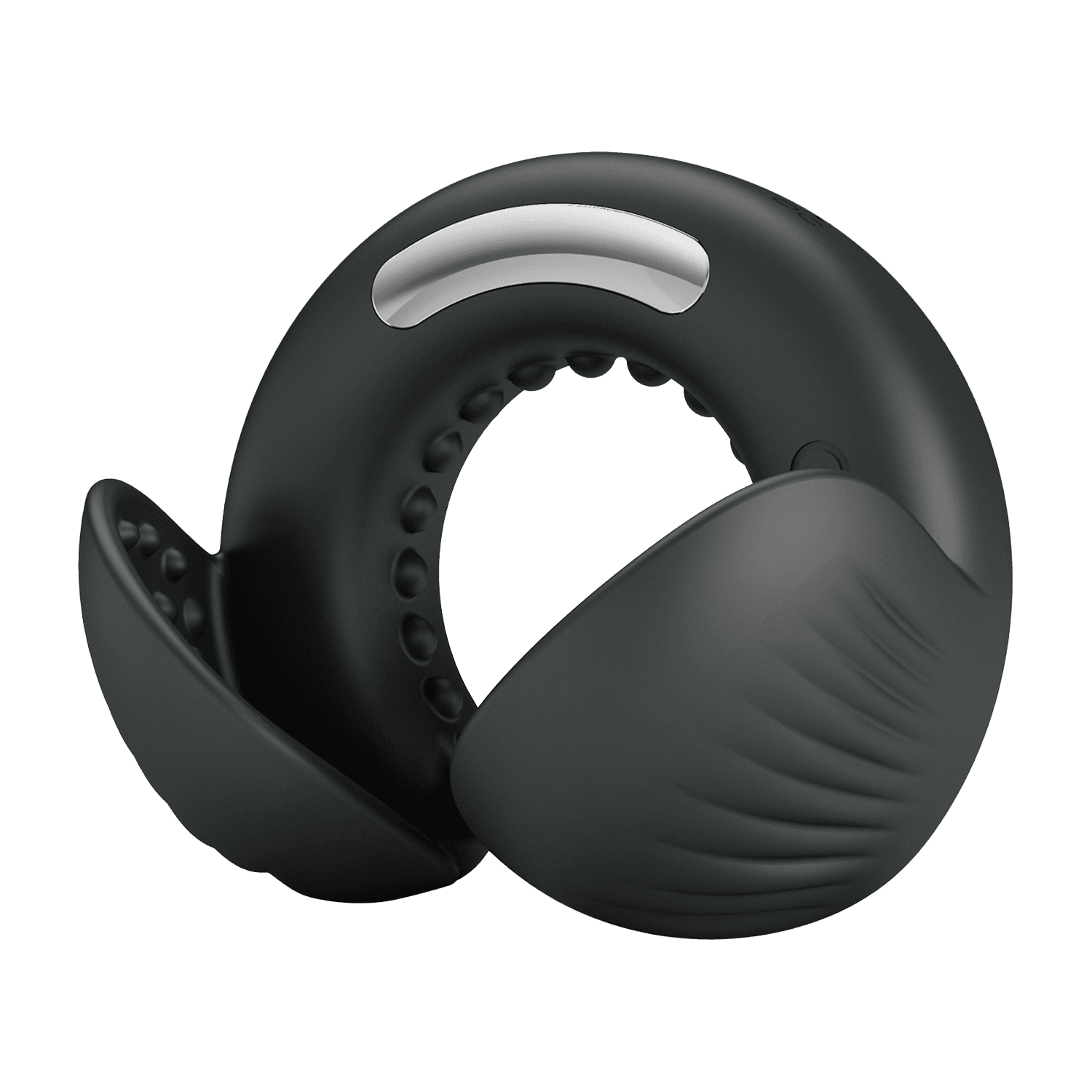 PL - Quentin - Vibrating Cock Ring with Dual Motor - Black 2