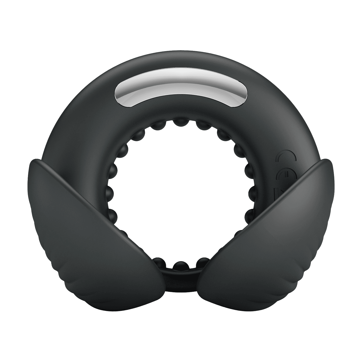 PL - Quentin - Vibrating Cock Ring with Dual Motor - Black 3