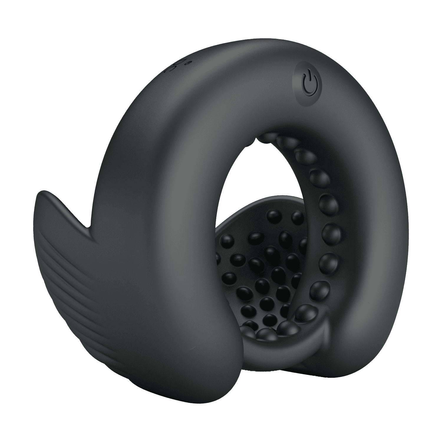 PL - Quentin - Vibrating Cock Ring with Dual Motor - Black 5
