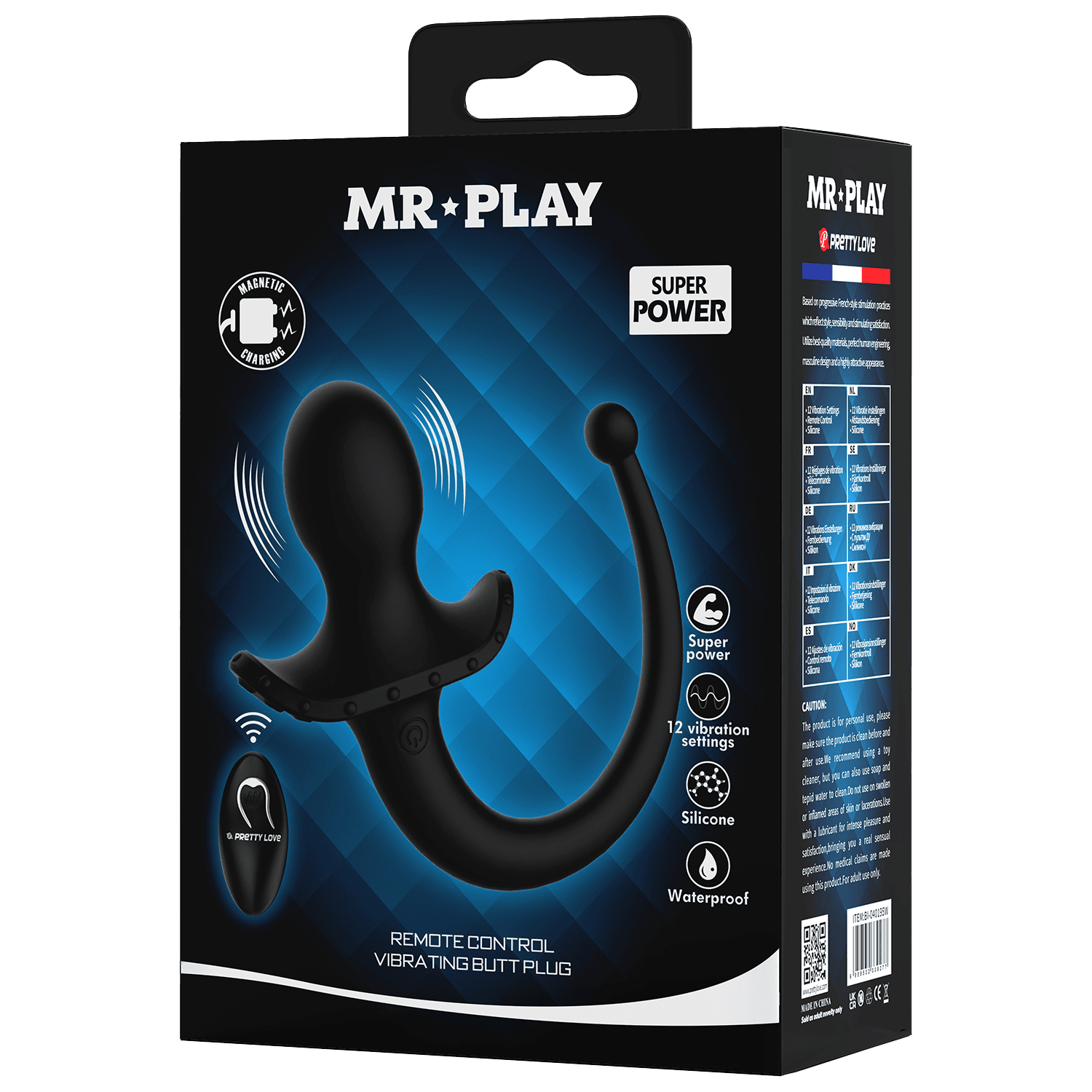 Mr. Play - Super Power - Buttplug met afstandsbediening - Zwart 6