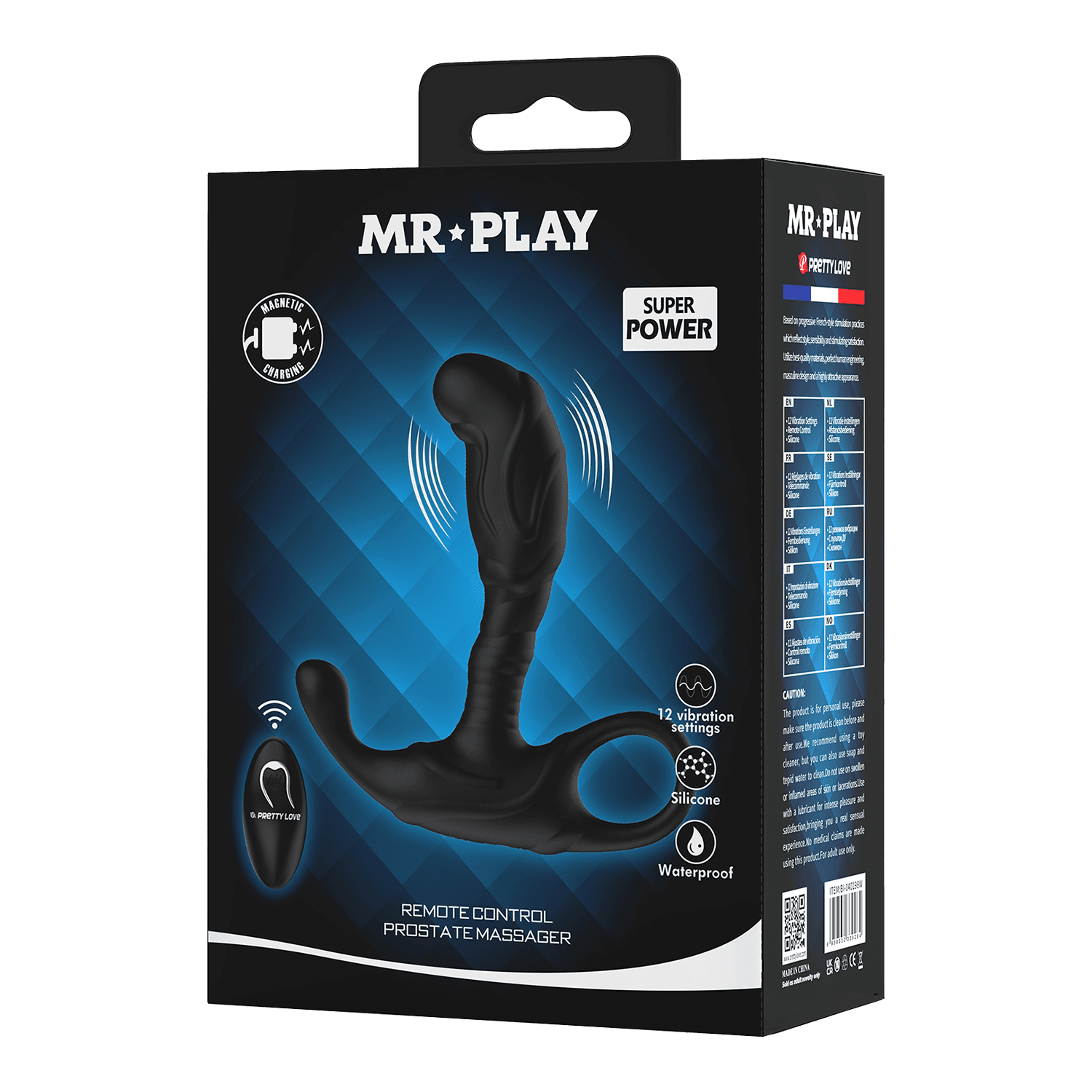 Mr. Play - Super Power - Prostaatstimulator met afstandsbediening - Zwart 8