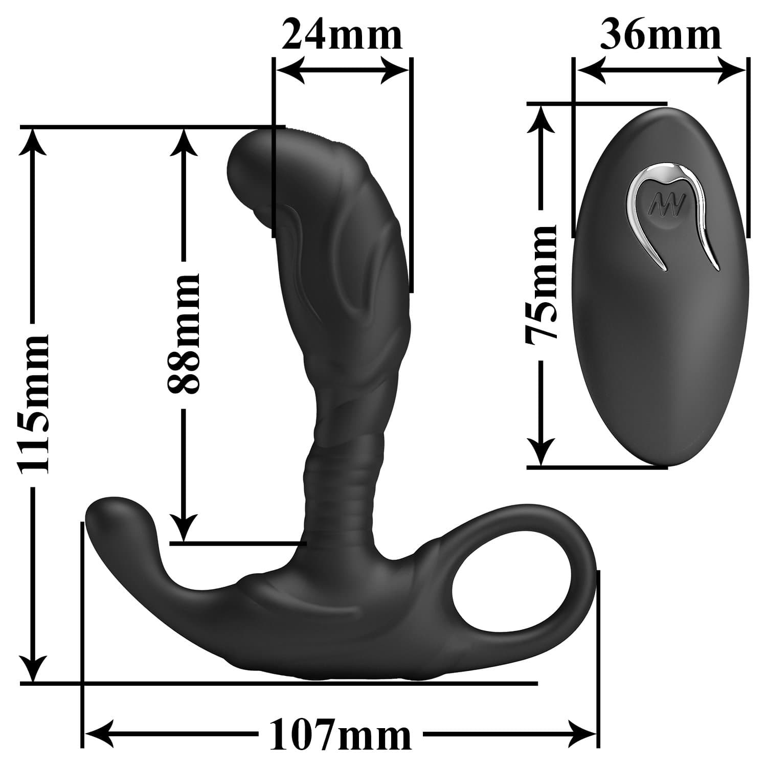 Mr. Play - Super Power - Prostaatstimulator met afstandsbediening - Zwart 9