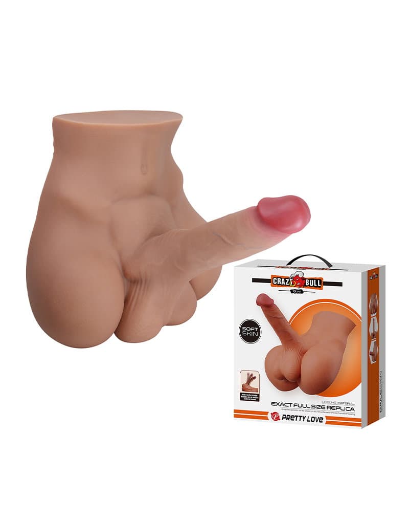 Crazy Bull - Rhyne - Masturbator met buigzame dildo - Nude 1