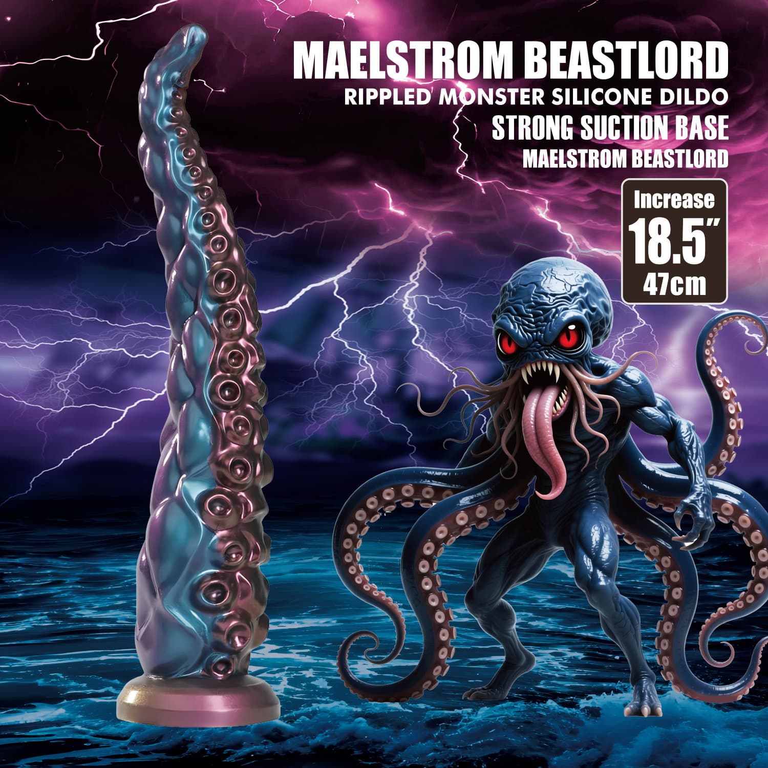 Power Monsters - Maelstrom Beastlord - Tentakel Dildo - Mix Color 5