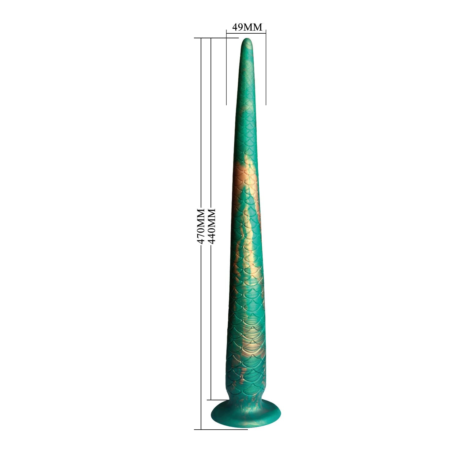 Power Monsters - Verdant Titan - Mythical Beast-Tail Dildo - Mix Color 6
