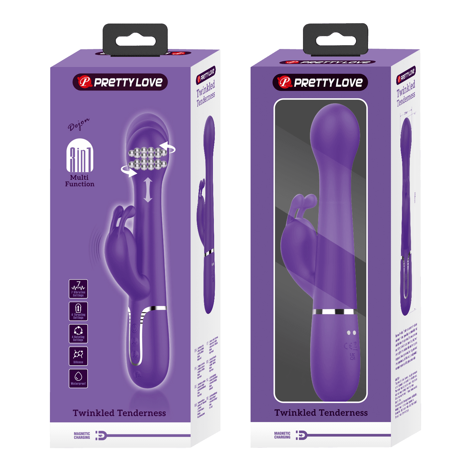 PL - Dejon - Rabbit Vibrator - Paars 8