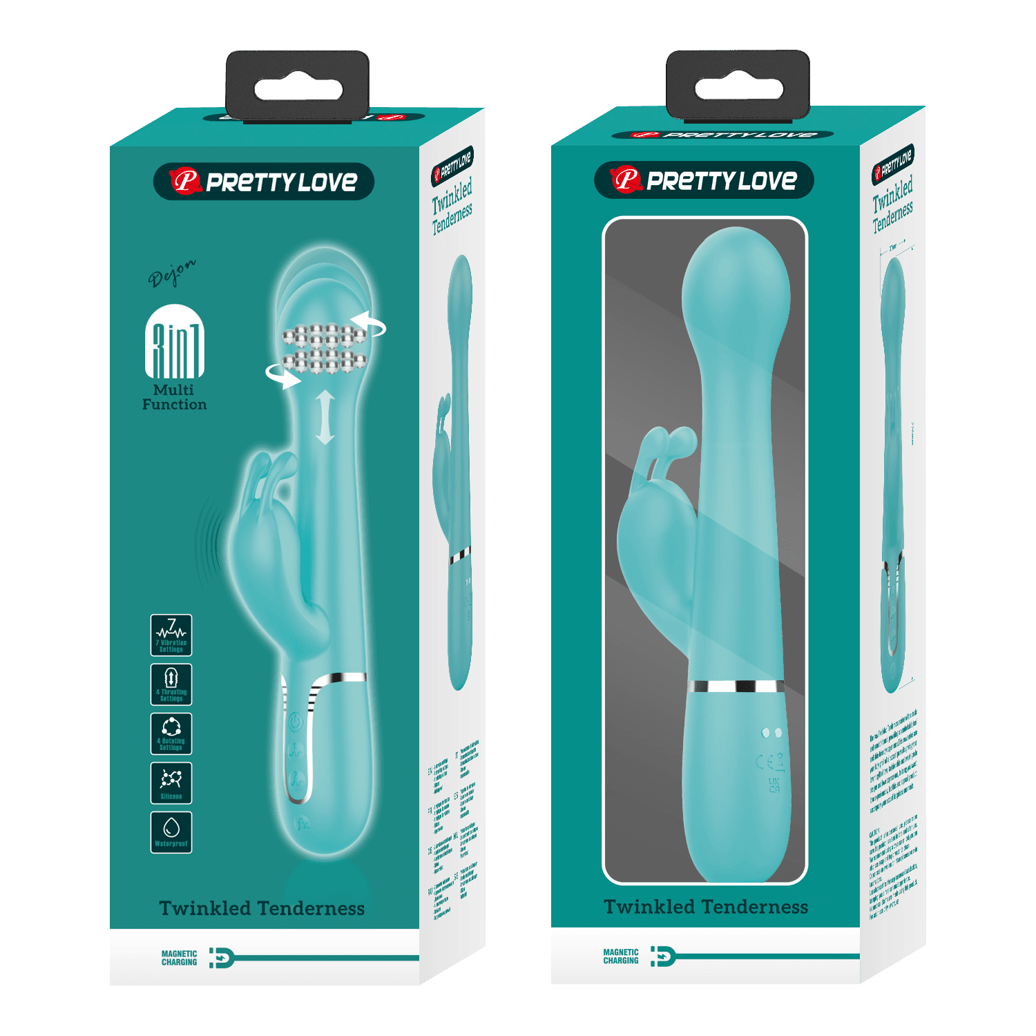 PL - Dejon - Rabbit Vibrator - Blauw 8