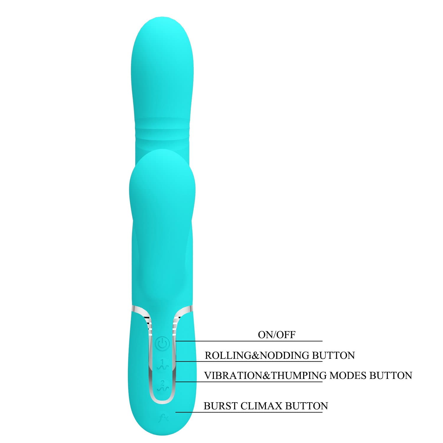 PL - Maviana - Rabbit Vibrator - Blauw 10