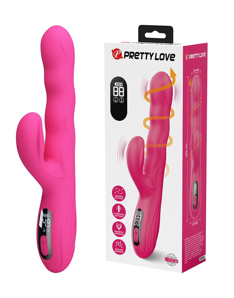 PL - Winters - Rabbit Vibrator - Roze 1
