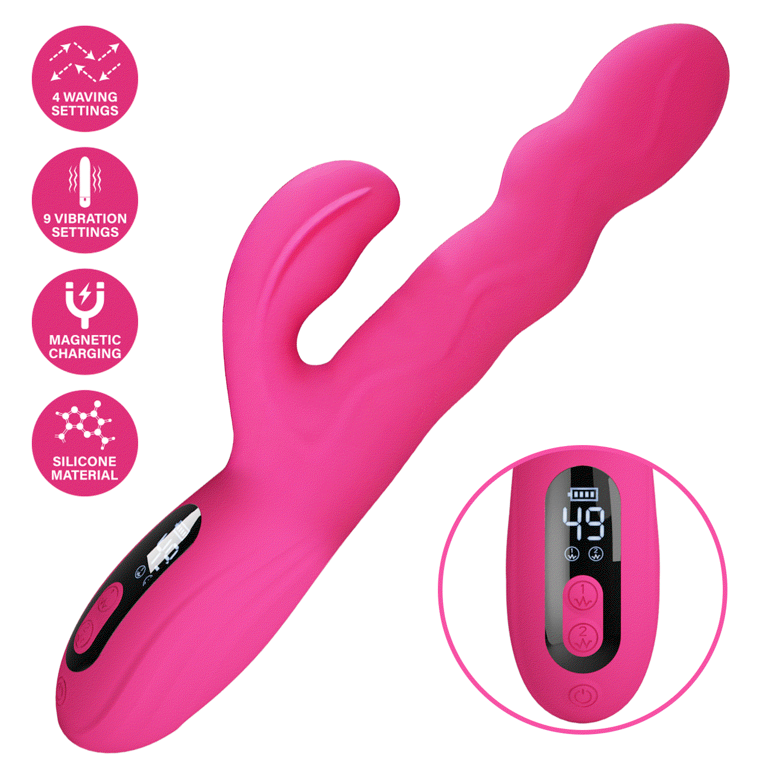 PL - Winters - Rabbit Vibrator - Roze 10