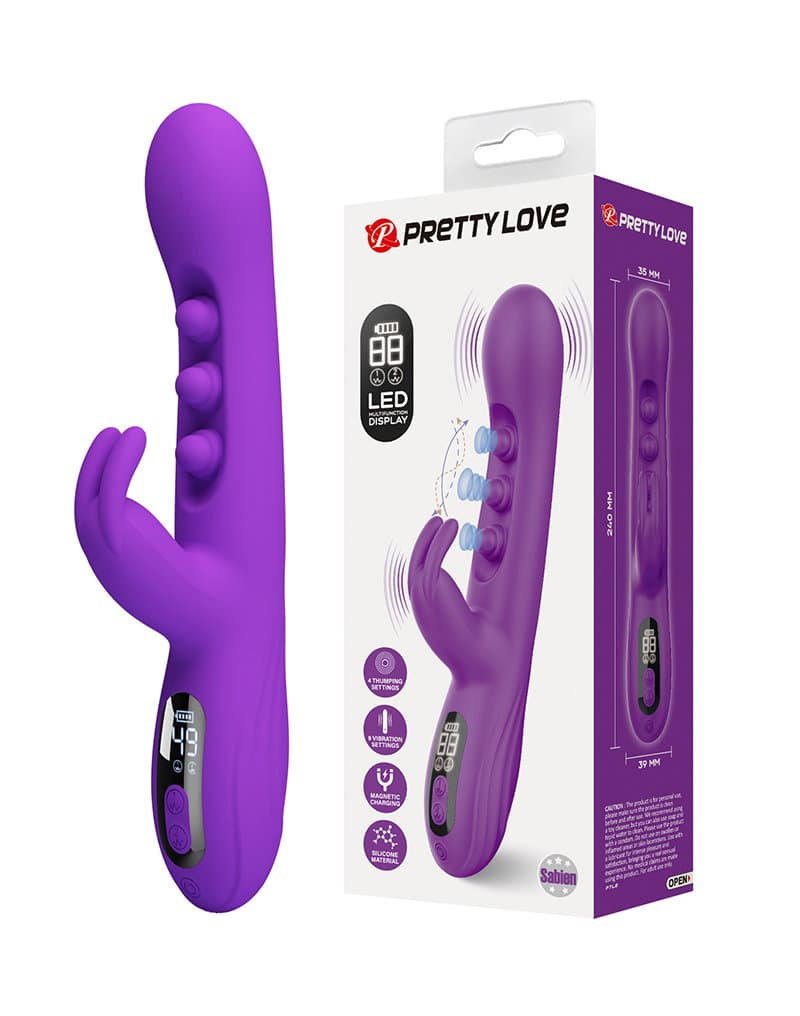 PL - Sabien - Rabbit Vibrator - Paars 1