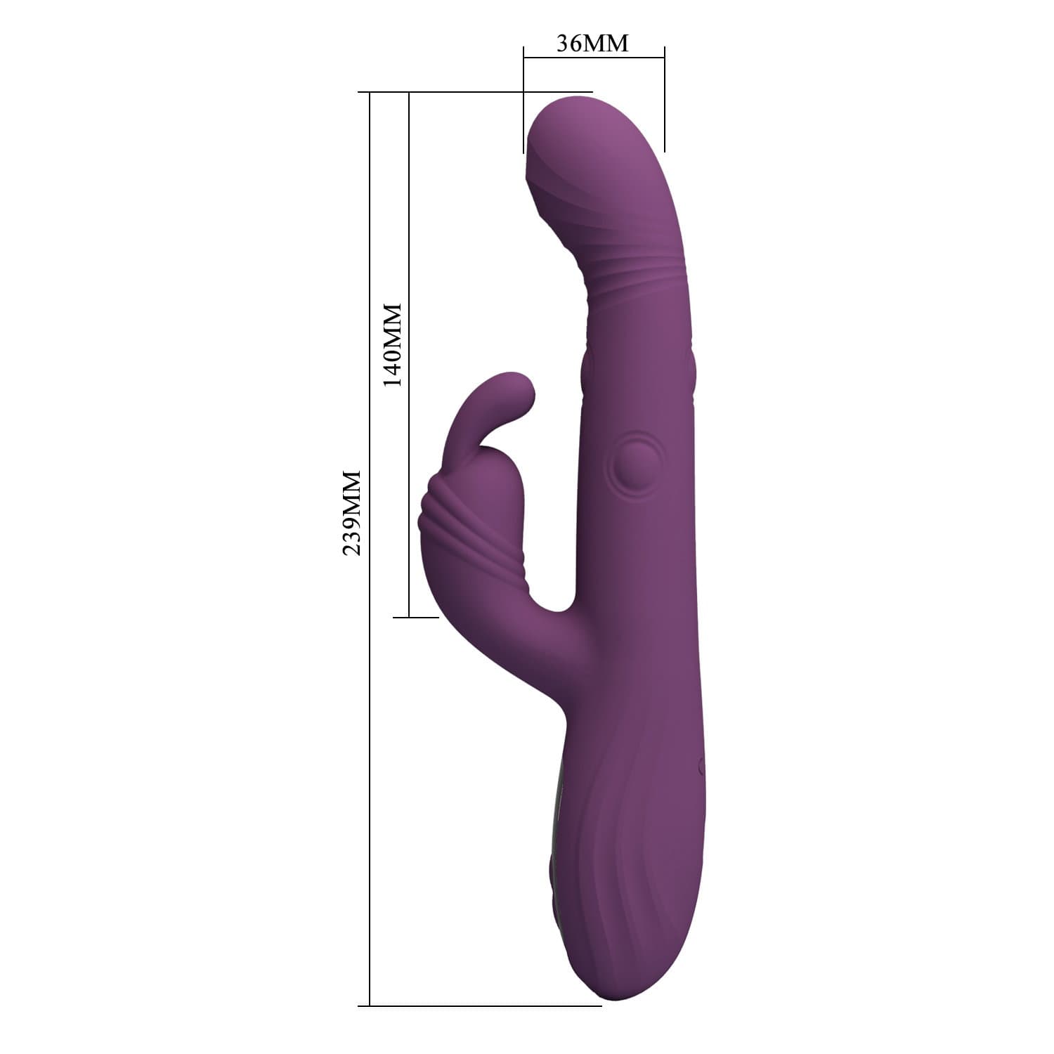 PL - Dee - Rabbit Vibrator - Bordeauxrood 9