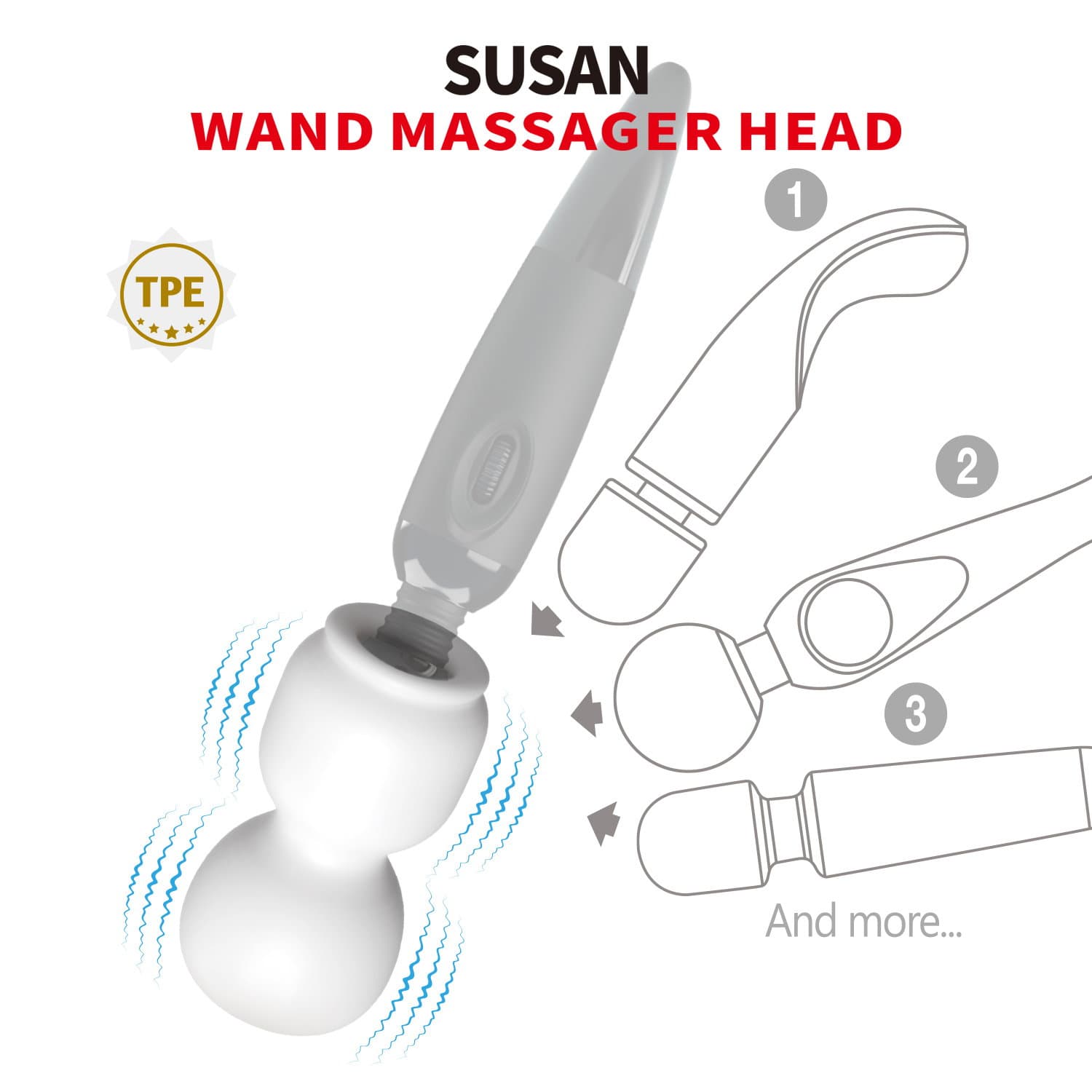 PL - Susan - Powerhead-opzetstuk - Wit 8