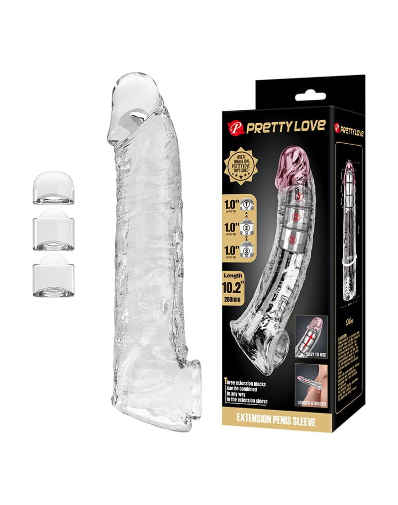 PL - Verlengstuk voor penis - 26 cm - Transparant