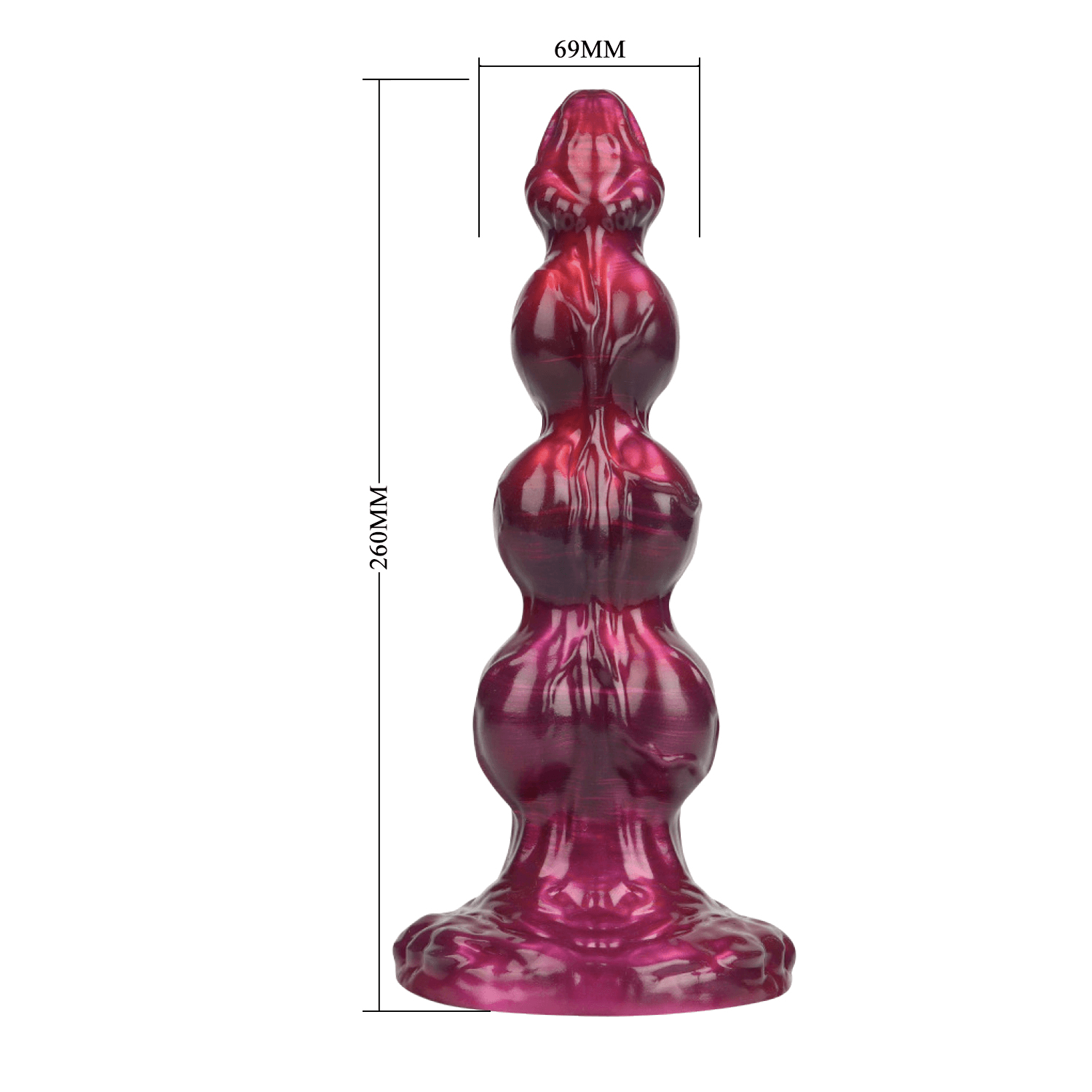 Power Monsters - Primal Beastlord - Rippled Monster Dildo - 26 cm - Mix Color 6