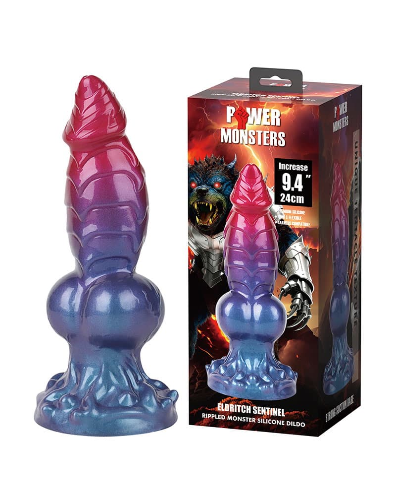 Power Monsters - Eldritch Sentinel - Rippled Monster Dildo - 24 cm - Mix Color 1