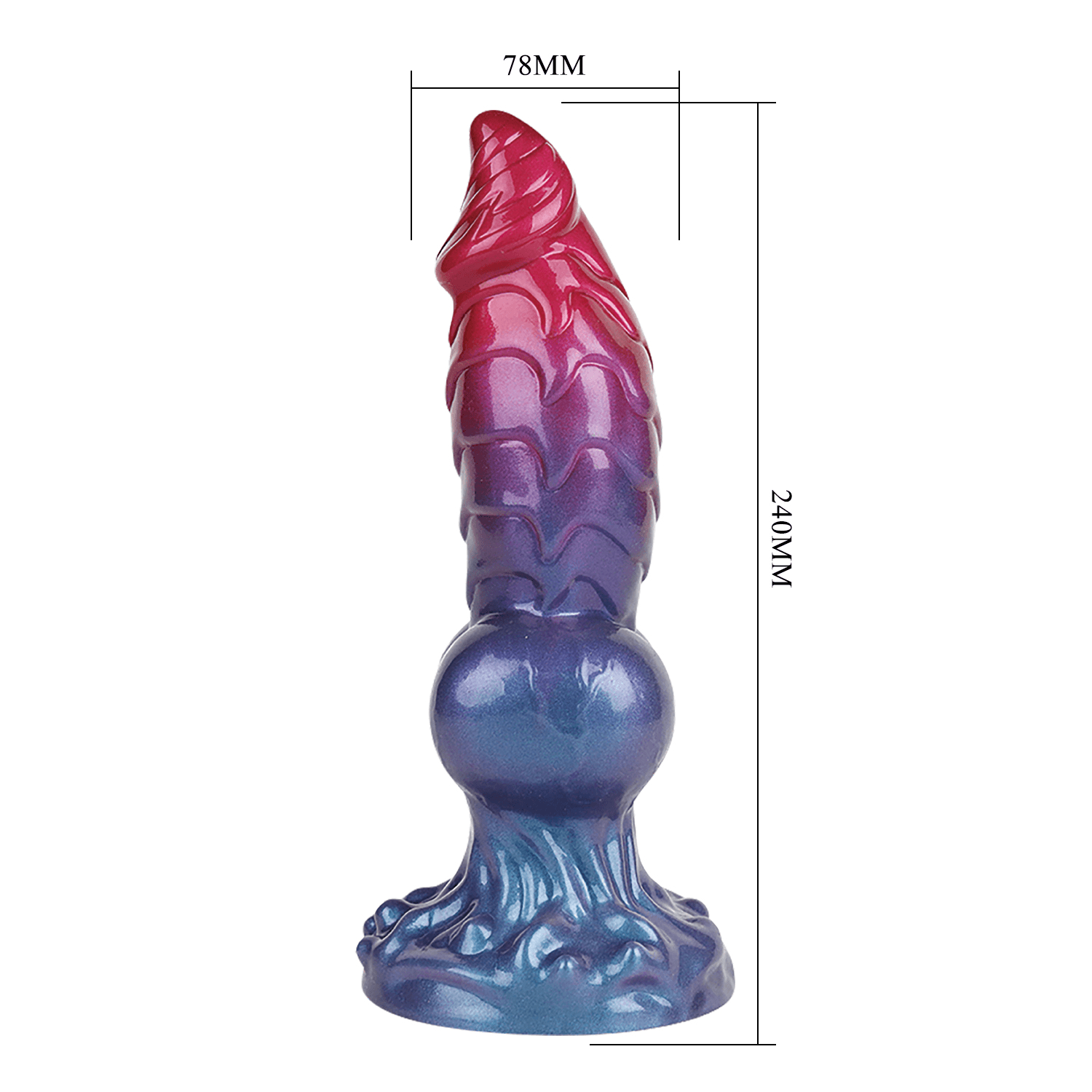 Power Monsters - Eldritch Sentinel - Rippled Monster Dildo - 24 cm - Mix Color 6