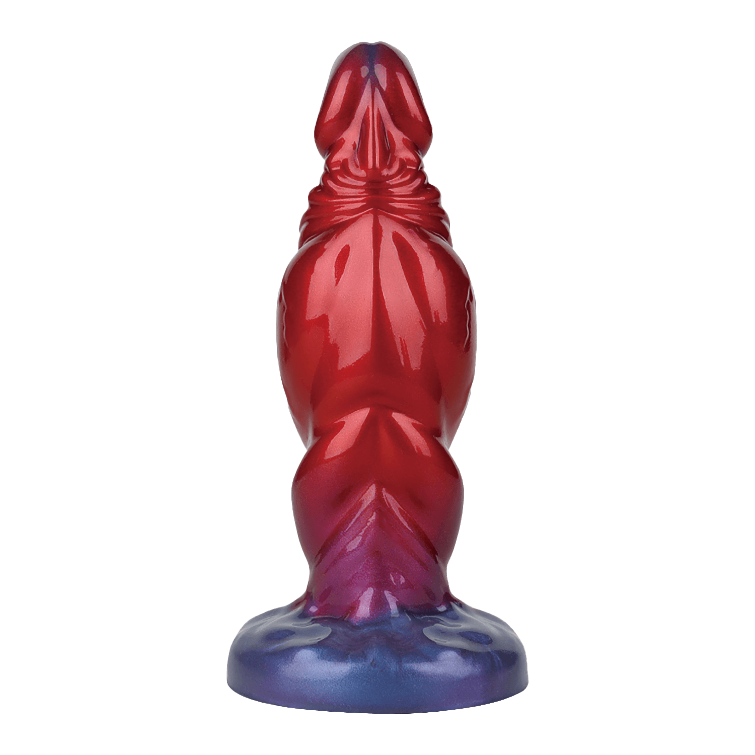 Power Monsters - Shadow Behemoth - Opblaasbare geribbelde monster dildo - 22 cm - Mix Color 2
