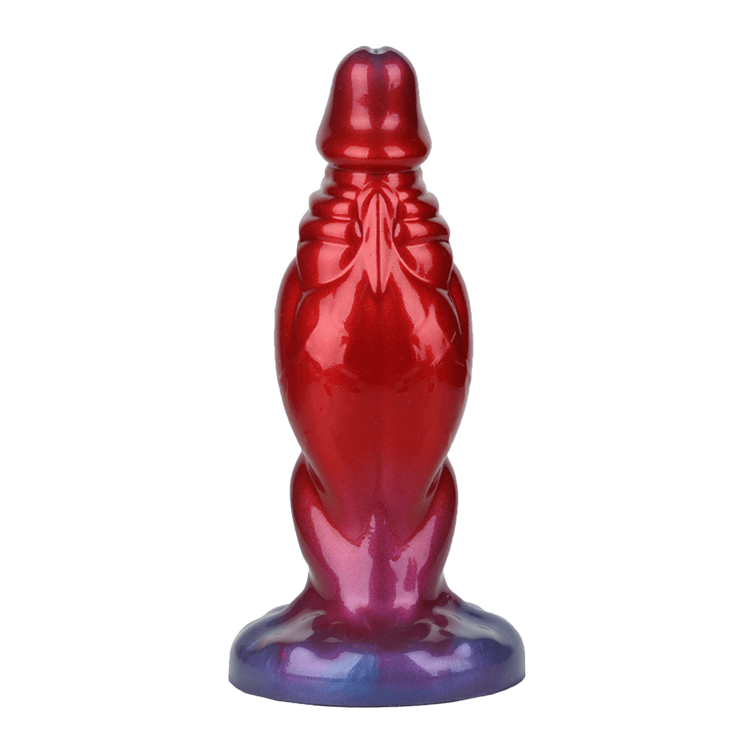 Power Monsters - Shadow Behemoth - Opblaasbare geribbelde monster dildo - 22 cm - Mix Color 3