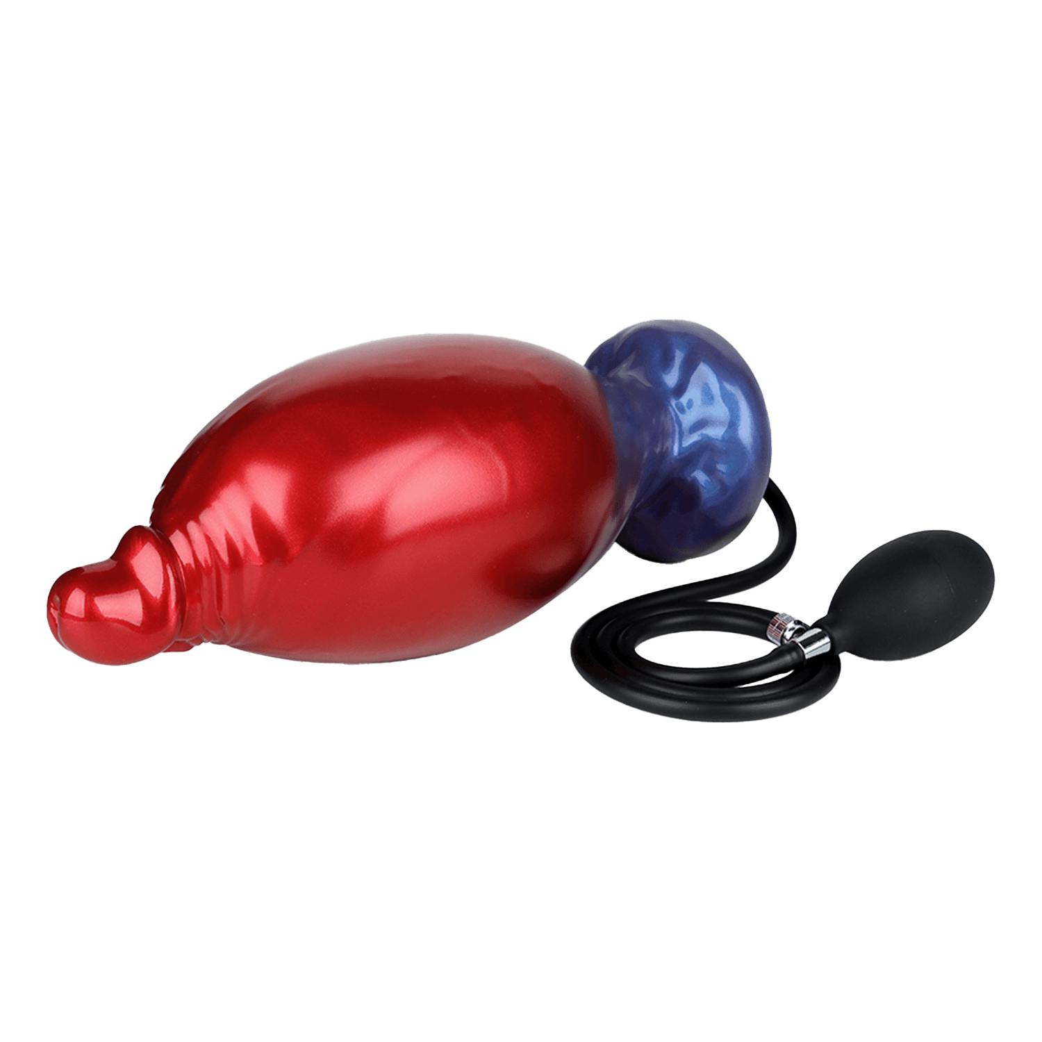 Power Monsters - Shadow Behemoth - Opblaasbare geribbelde monster dildo - 22 cm - Mix Color 4