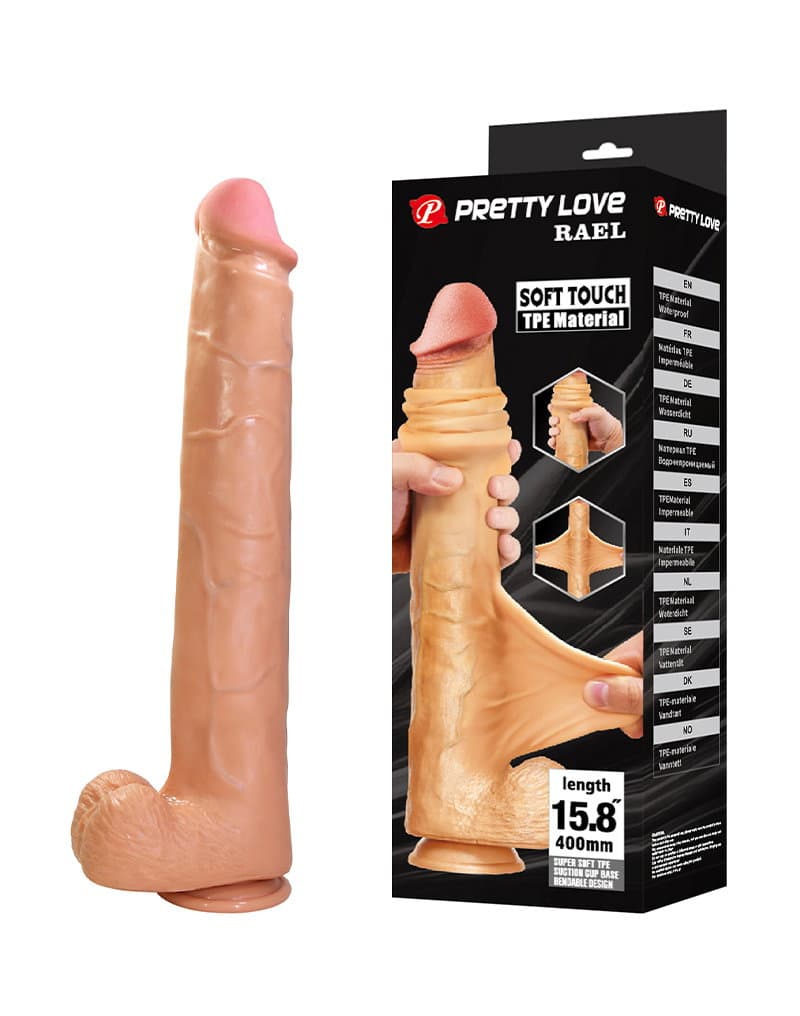 Pretty Love - Rael - Supergrote dildo 40 cm – Nude