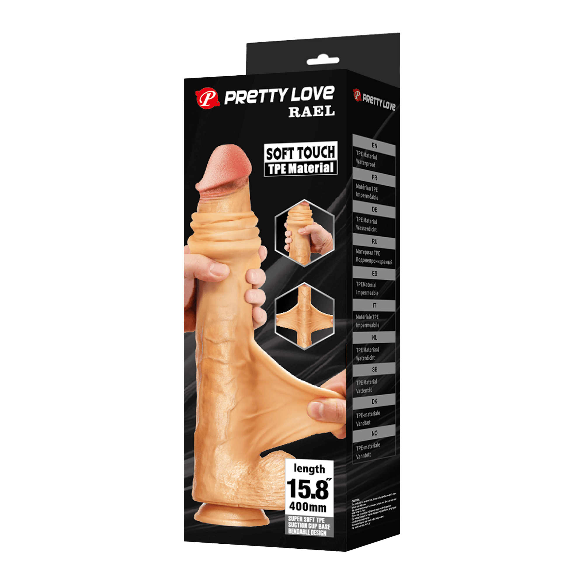 Pretty Love - Rael - Supergrote dildo 40 cm – Nude 4