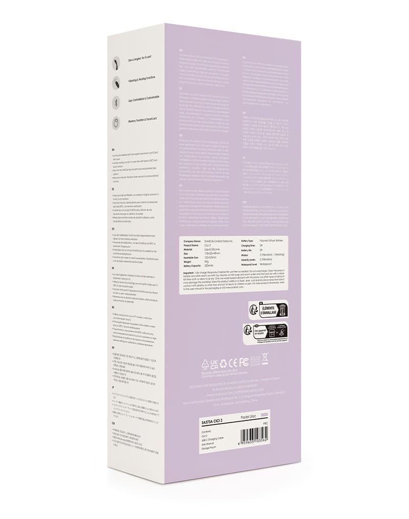 SVAKOM - Cici 2 - Vibrator met App-bediening - Lilac 10