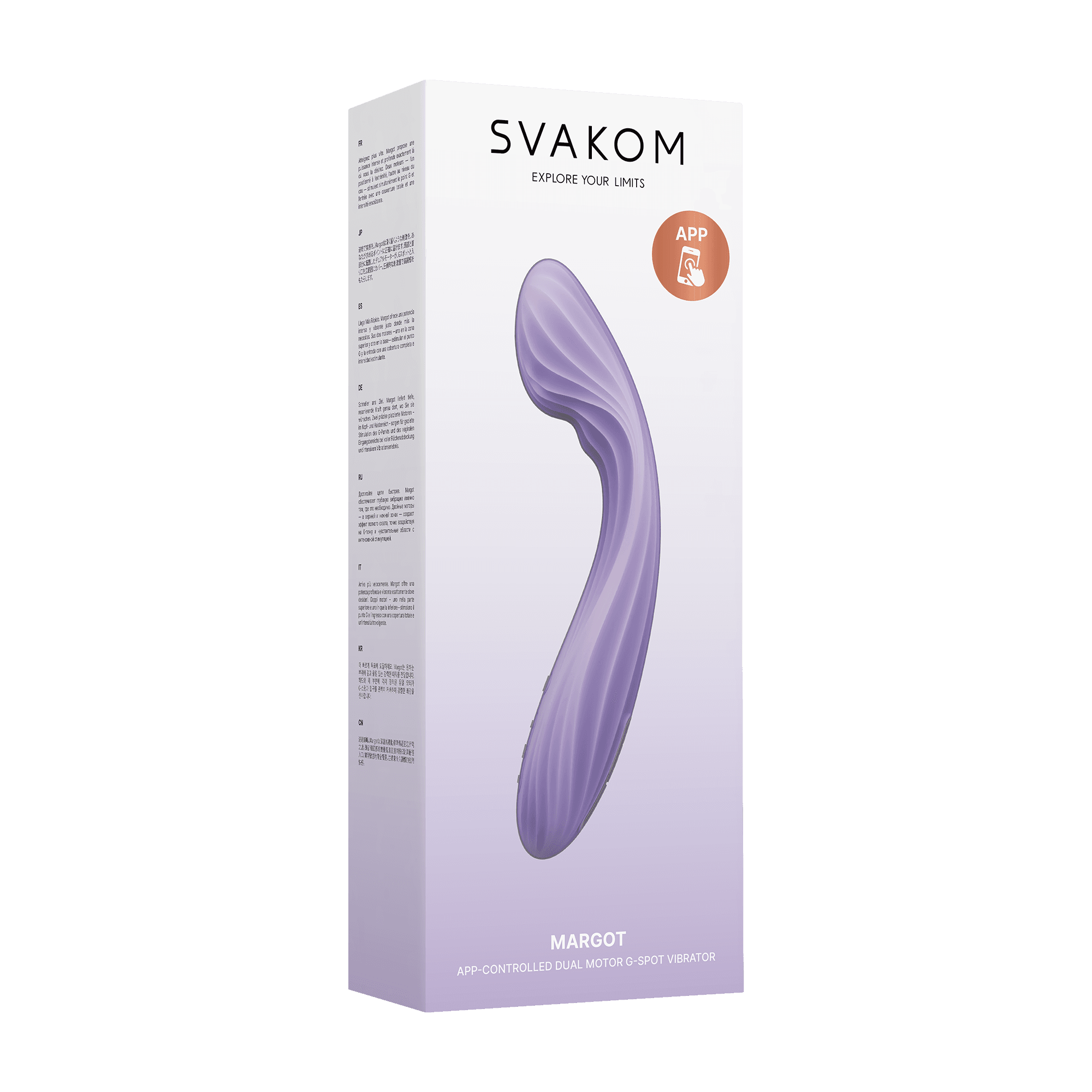 SVAKOM Margot – G-spotvibrator met dubbele motor en app-bediening – Lila 2