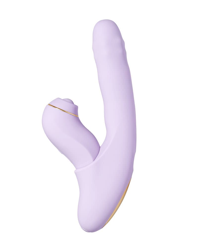 SVAKOM DuoGlow – Thrusting kralenvibrator met pulserende stimulator – Lila 1