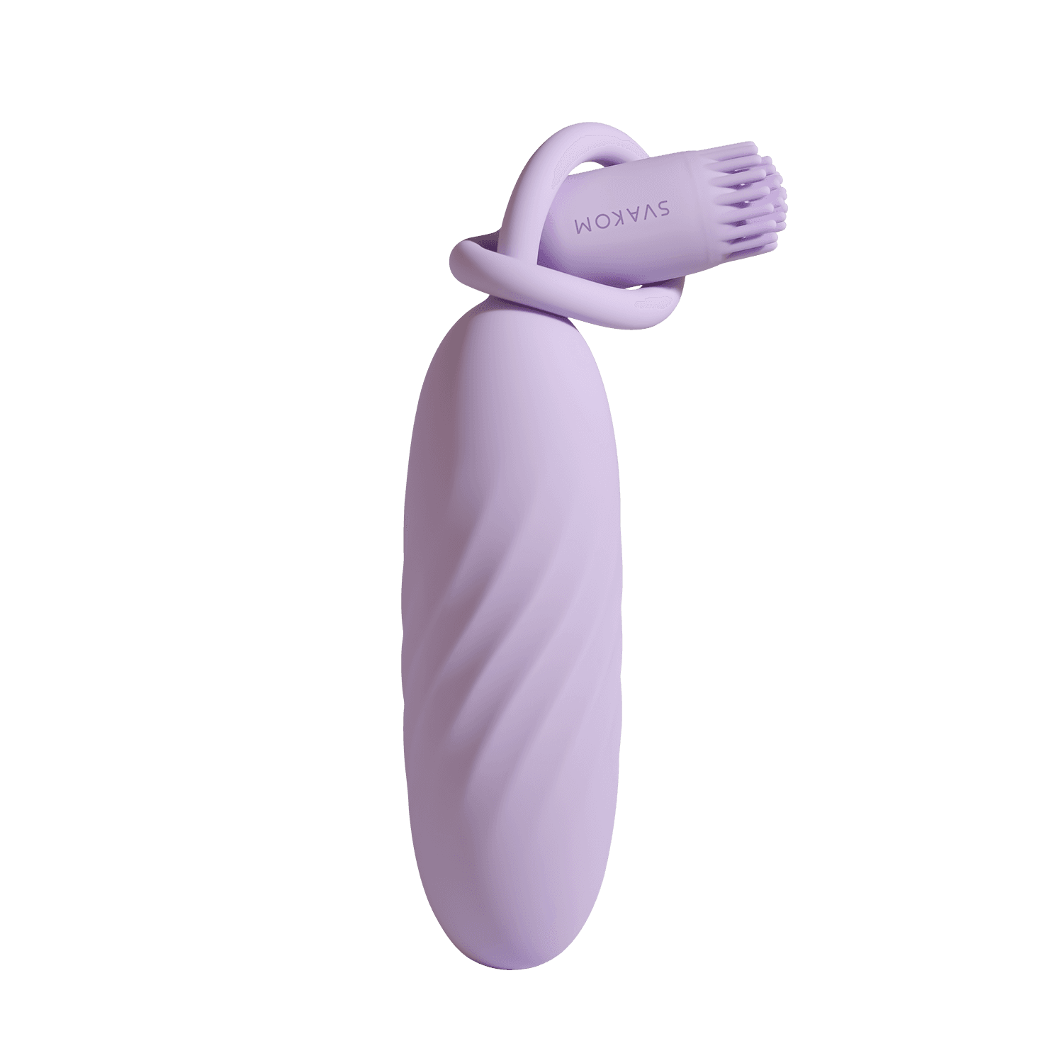 SVAKOM – Plume – Flexibele bullet vibrator met borstelstaart – Pastel Lila 4