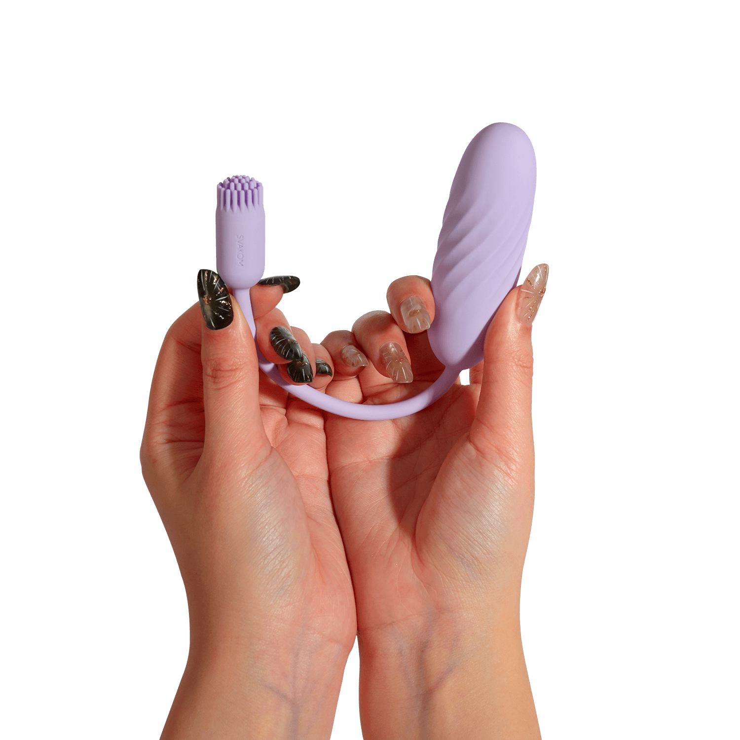 SVAKOM – Plume – Flexibele bullet vibrator met borstelstaart – Pastel Lila 8