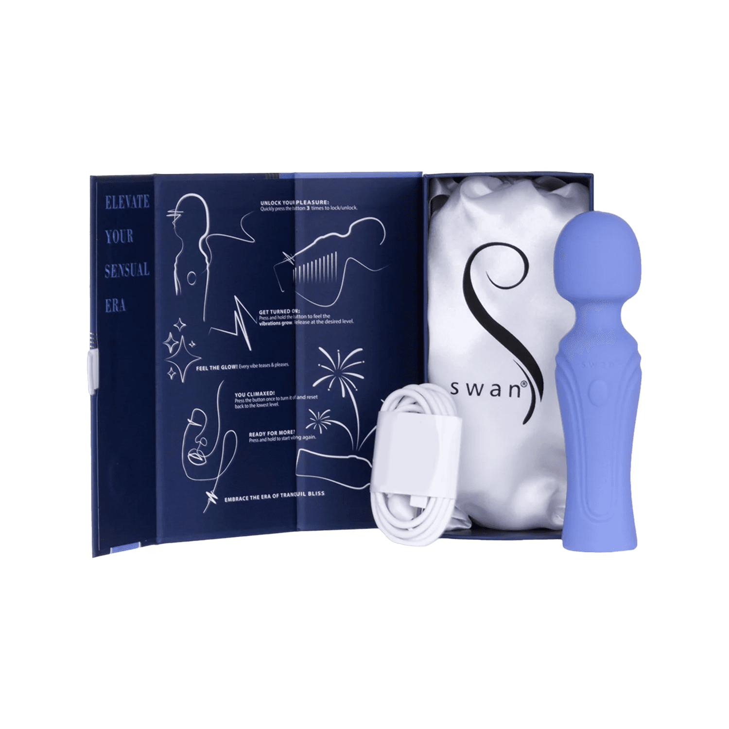 Swan - Era - Vibrerende mini-wand - Lila 5
