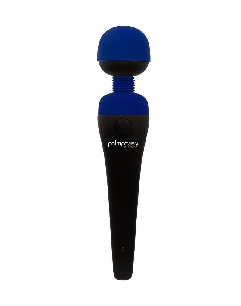 PalmPower - Recharge Wand Massager - Zwart/Blauw 1