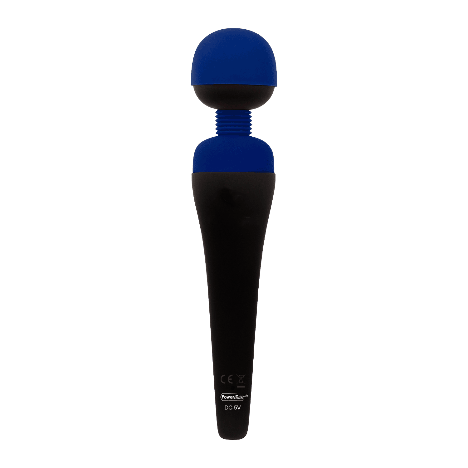 PalmPower - Recharge Wand Massager - Zwart/Blauw 2