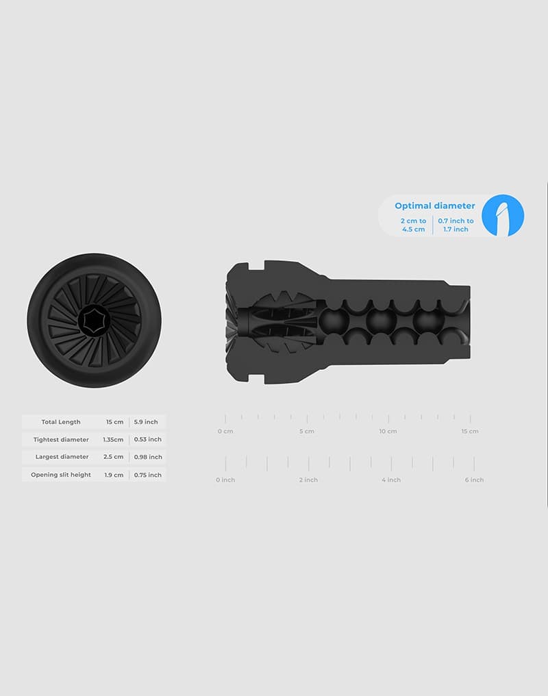KIIROO - Pocket Stroker - Zwart 8