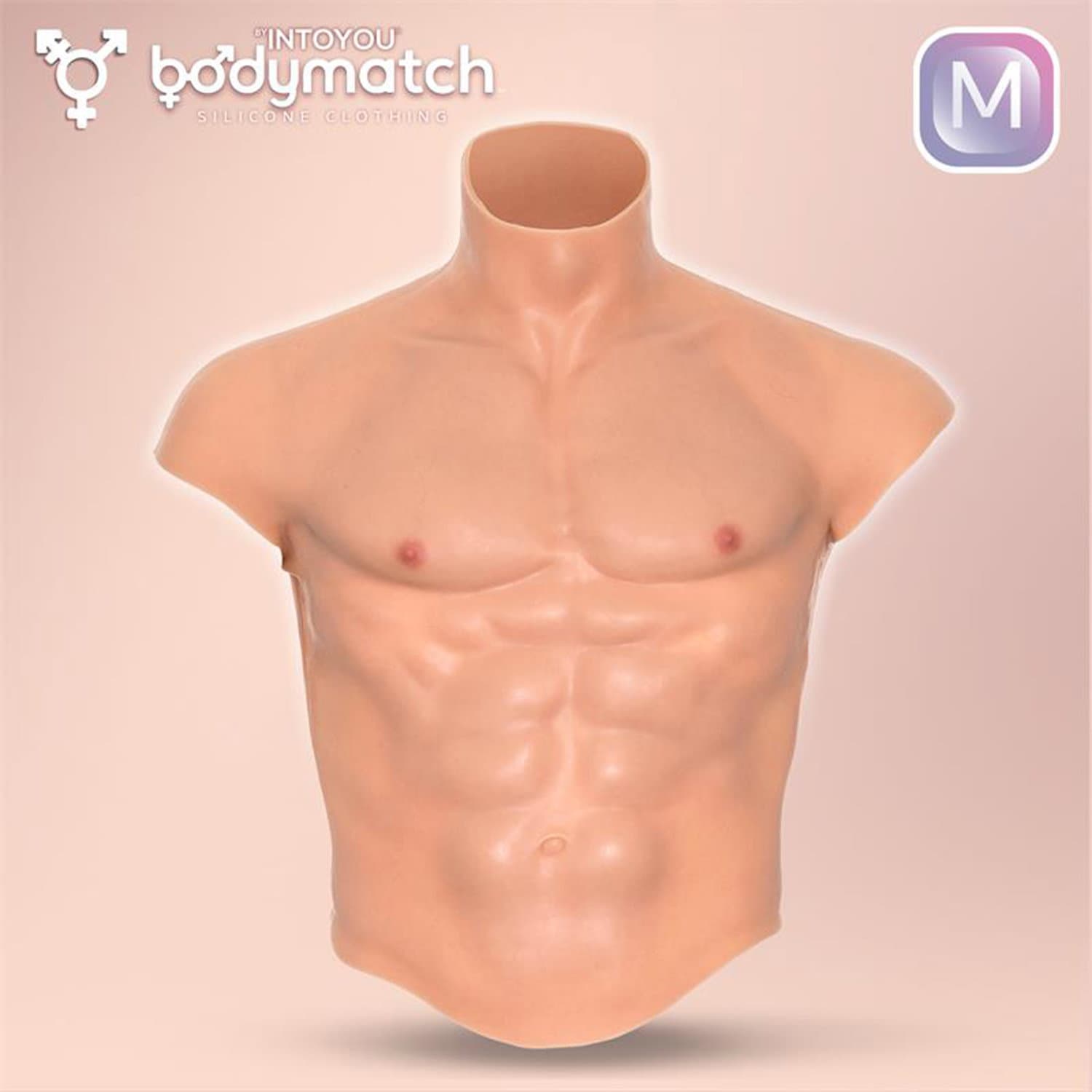 BODYMATCH - Boomax - Hyperrealistisch siliconen spierpak - Maat M - Huidskleur 2
