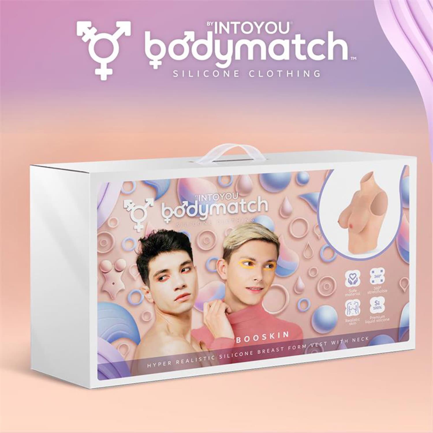 BODYMATCH - Booskin - Realistische siliconen borstprothese - D-cup - Huidskleur 6
