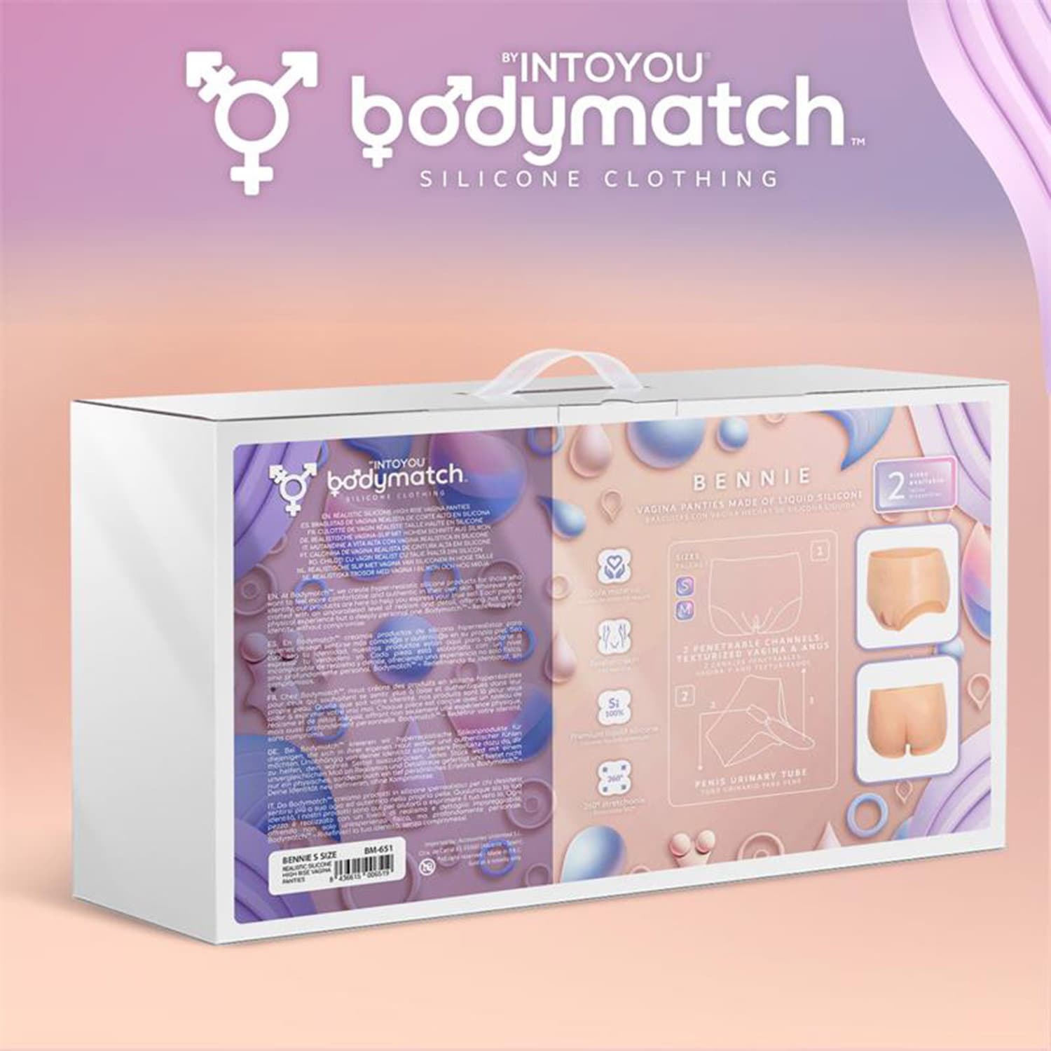 BODYMATCH - Bennie - Realistische siliconen vagina- en anusslip - Maat S - Huidskleur 6